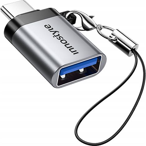 Adaptador Innostyle USB-A 3.0 a USB-C a USB tipo C 3A 5GBPS OTG (1/5)