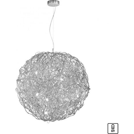Lampadario moderno a sfera grigio Sarea 15xG9 Paul Neuhaus (1/5)
