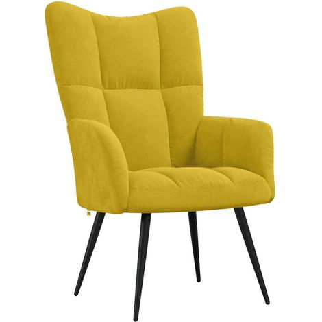 Maison Exclusive - Relaxsessel Senfgelb Samt (1/5)