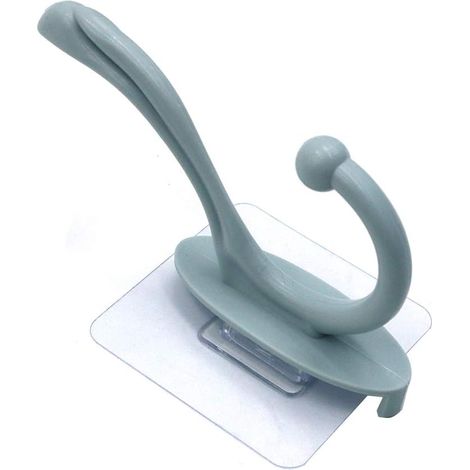MINKUROW 10 Ganchos Autoadhesivos Para Toallas De Baño, Ganchos De Puerta De Plástico Para Cocina, Sin Taladrar (1/4)