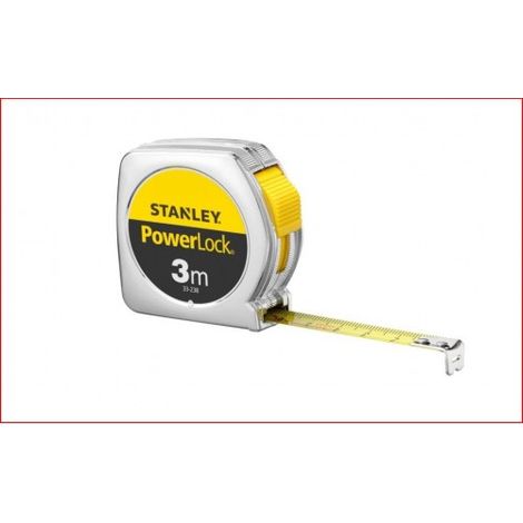 FLEXOMETRO POWERLOCK CLASSIC 3MX12,7MM - STANLEY BLACK & DECK