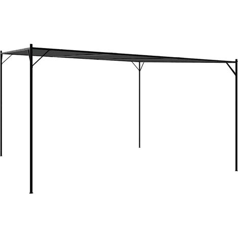 Tonnelle de jardin,Belvédère anthracite 4x4 m 180 g/m² tissu et acier CFW310778 (1/5)