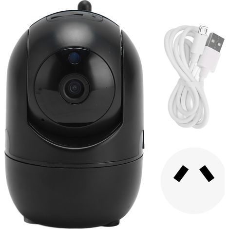 Caméra de surveillance intérieure WiFi 2.4GHz HD 1080P, détection de mouvement, pour animal, bébé, personne âgée, 100-240V prise AU (1/5)