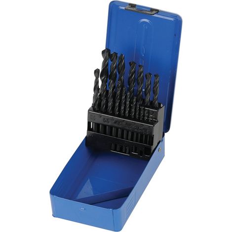 Silverline DS50 HSS Jobber Drill Bit Set 19-Piece 1-10mm (1/2)