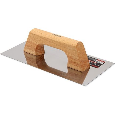 Rechteckige Kelle aus Edelstahl m. Holz 300x150  DOGHER 886-002