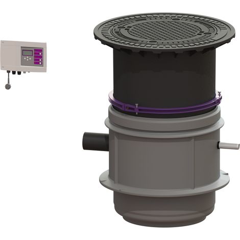 -Pumpstation Aquapump Medium Duo, GTF 600, 800-1250 mm, Klasse B