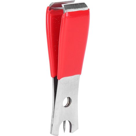 Coupe-fil compact pour pêche à la mouche avec pince et ciseaux intégrés - Accessoire rouge (1/5)