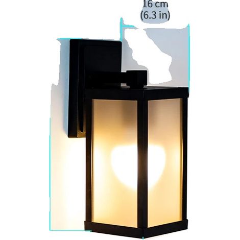 Aplique de pared, impermeable, de bajo consumo, pequeño (1/2)