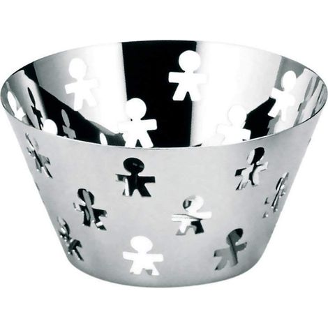 Alessi Portafrutta Girotondo in Acciaio Traforato D 23 Cm – Fruttiera Design Elegante