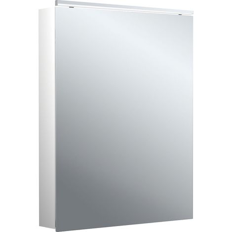 emco flat 2 Classic LED-Lichtspiegelschrank mit Aufsatzleuchte, 1
