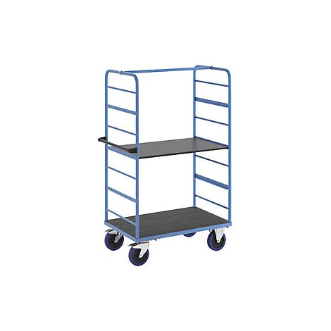 eurokraft pro  Carrello a ripiani  con 2 sponde  lungh x largh (1/4)