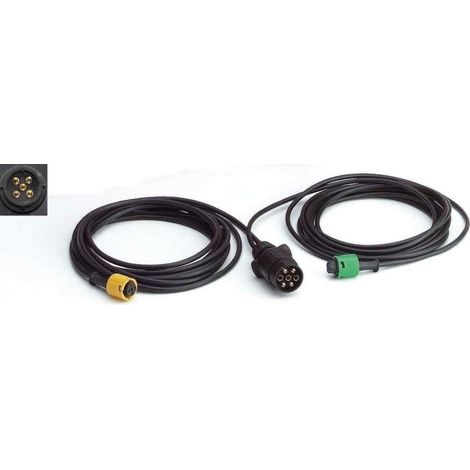 Faisceau 5,1m pour remorque connectique ronde (1/2)