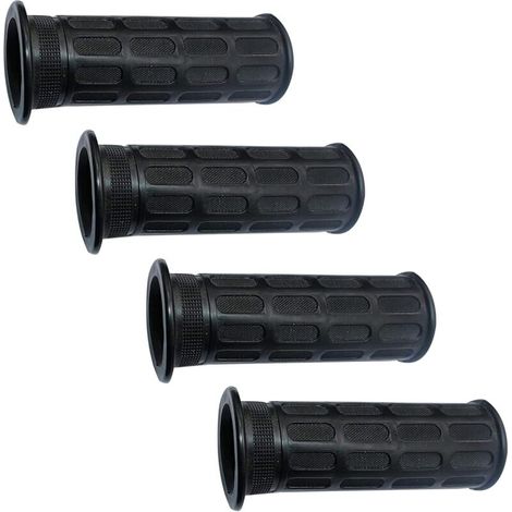 Lot de 4 poignées antidérapantes de 30 mm de diamètre intérieur en caoutchouc souple pour brouette (noir, 125 mm de longueur) (1/5)