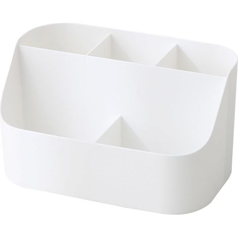Kosmetik-Organizer, Aufbewahrungsbox für Hautpflegeprodukte, Kosmetik-Displaybox, Kunststoff-Aufbewahrungsbox, Weiß