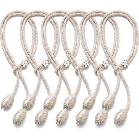 Lot de 6 Embrasse pour Rideaux Crochet Rideau pour Salon Chambre (1/5)