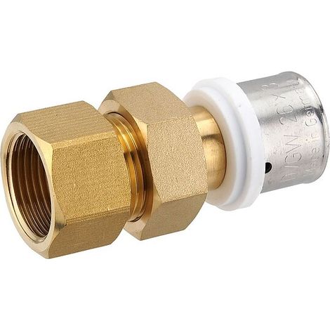 Pressfitting-Verschraubung 26 x 3,0 mm - 3/4 Zoll Innengewinde flachdichtend für MV-Rohr