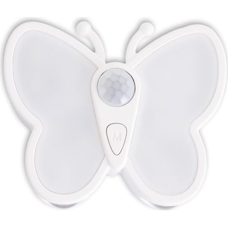 Veilleuse à détecteur de présence, rechargeable, magnétique, intelligente et sans fil - veilleuse œil de chat à détecteur papillon