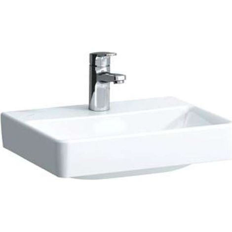 Laufen Pro S - Handwaschbecken, 45x34 cm, 1 Hahnloch, ohne Überlauf, LCC, weiß H8169614001561 (1/4)