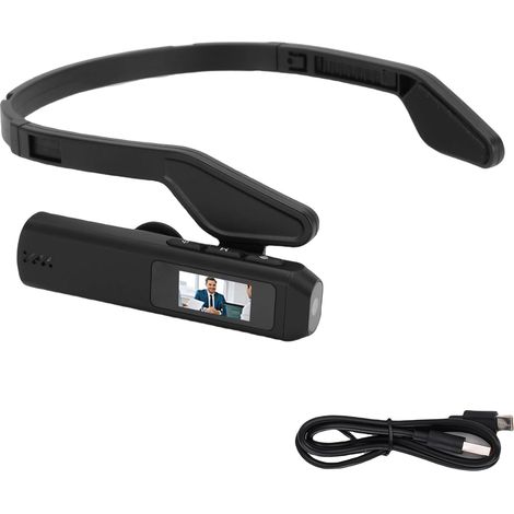 Conectividad para smartphone para ciclismo, cámara en la diadema, lente gran angular, gancho para la oreja, multifuncional para uso diario. (1/5)