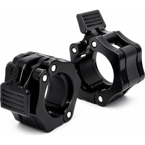 Lot de 2 fermoirs d'haltères - Fermeture rapide - Pour haltérophilie, entraînement de force et fitness (1/5)