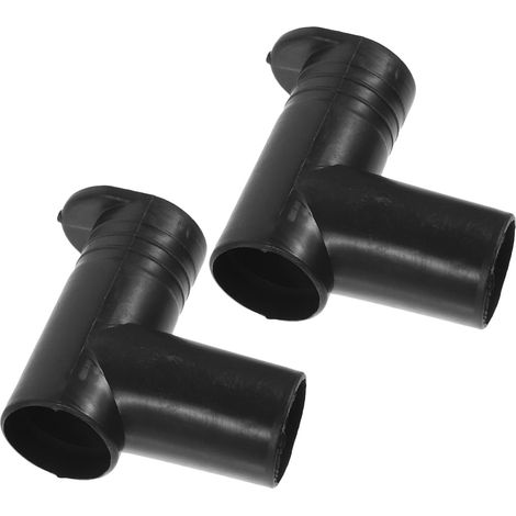2pièces Connecteur Angle Droit Plastique pour Porte-vêtements Embout pour Tringles de Séchage Accessoires Pratiques et Décoratifs pour Étendoir Lot (1/5)