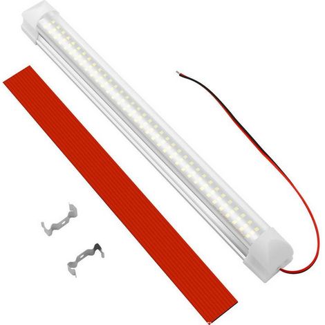 Lampe d'intérieur de voiture éclairage de coffre LED éclairage de caravane éclairage de fourgon éclairage de lecture-108 perles, 12v, 2pcs (1/4)