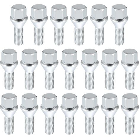 Lot de 20 Boulons de Roue M12x1.25 - Longueur 53 mm pour Jeep Compass, Cherokee, Renegade et Chrysler / Dodge (1/5)