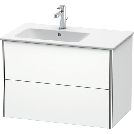 Duravit XSquare mueble bajo lavabo suspendido, 2 cajones, lavabo (1/3)