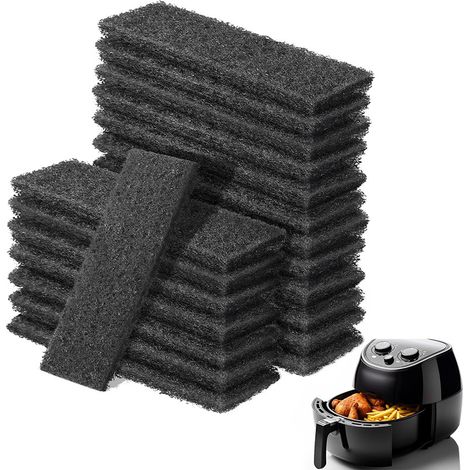 Convient à la friteuse à air Instant Vortex 6QT – Filtre anti-odeurs de rechange (coton) – Paquet de 20 (noir) (1/4)