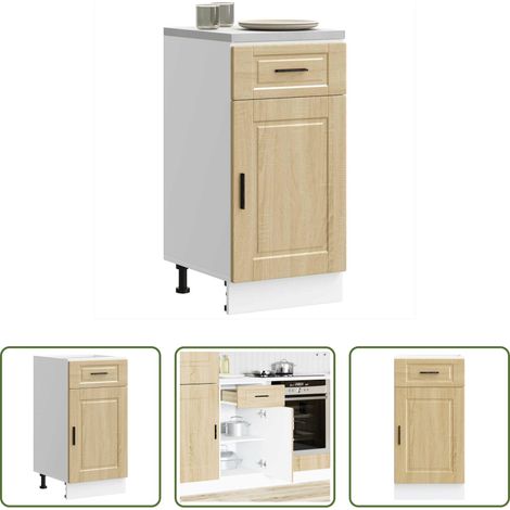 vidaXL Sonoma-Eiche -  Küchenunterschrank Porto Sonoma-Eiche Holzwerkstoff (1/5)