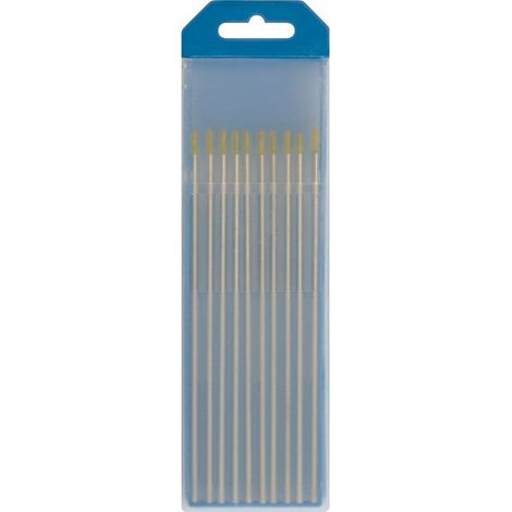 10 Électrodes tungstène WL15 Ø 3.2mm GYS - or (AC/DC)
