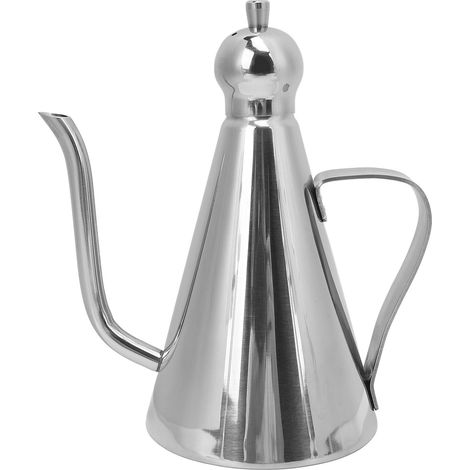 Contenitore per olio in acciaio inox 304, dispenser moderno e a prova di perdite, facile da pulire, per condimento liquido alle olive, 500 ml. (1/5)