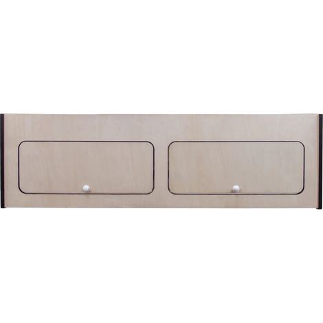 Overhead Camper Cabinet With Black Trim – 120cm x 35cm x 35cm