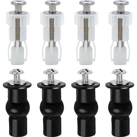 Lot de 8 vis de fixation pour charnières de siège de toilette et accessoires de salle de bain (1/4)