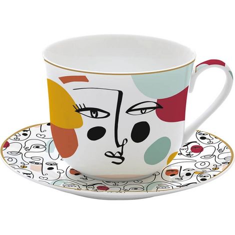 Coffret Tasse Déjeuner 40 Cl - Modernism - Easy Life (1/2)