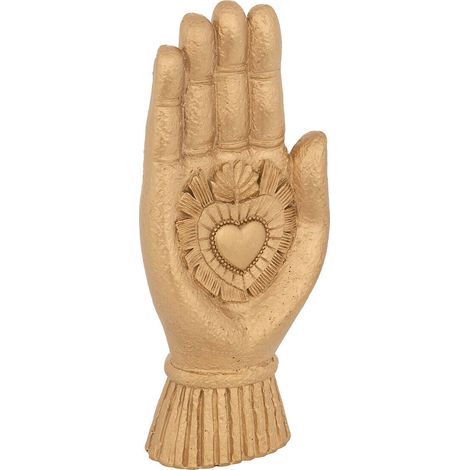 Dekofigur Hand mit Herz AMIRA, 16,5 cm (1/2)