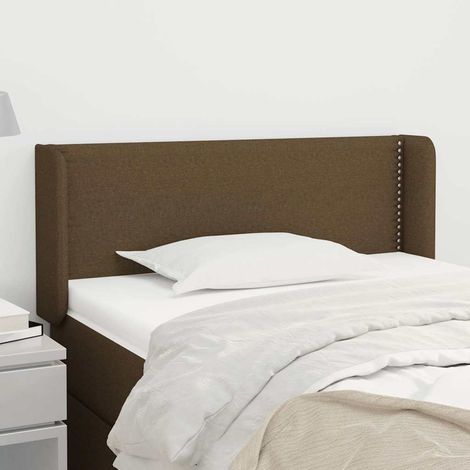 vidaXL Cabecero de tela gris oscuro 103x16x78/88 cm (1/5)