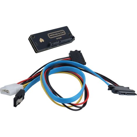 Adaptateur SAS vers SATA 29 broches SFF-8482 vers RAID 7+15 22 broches avec chipset et connecteur d'alimentation (1/5)