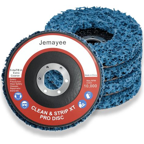 Disque de Nettoyage 125mm Lot de 5 Disque Abrasif Pour Meuleuse D'angle (1/5)