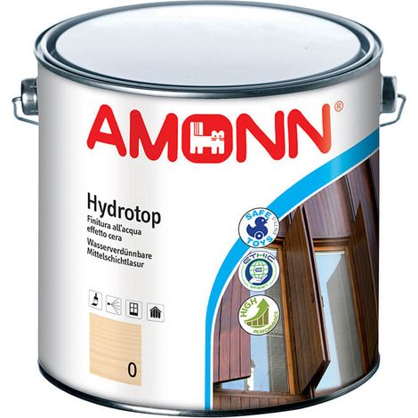 Amonn hydrotop finitura all'acqua effetto cera colore 30 betulla 0,75 lt (1/2)