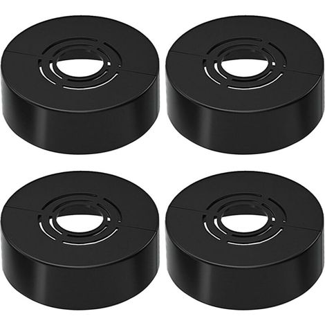 Set mit 4 rosafarbenen Duschkabinen, 3 Größen und 1 (schwarz, 70 x 30 mm) für Duscharmaturen, Heizkörperabdeckungen, Duschkabinen und Duschzubehör (1/5)