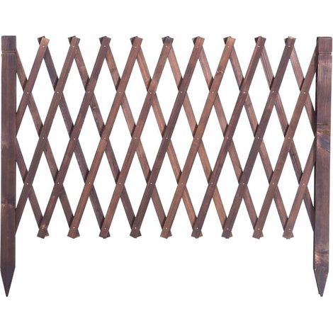 Clôture en bois extensible, treillis autoportant pour plantes grimpantes d'extérieur, clôture de jardin, écran de clôture d'intimité, panneau de treillis extérieur (1/4)