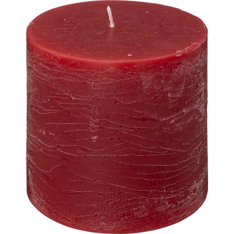 Rustikale Kerze - rot - 663g