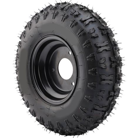 Pneu 13x5-6 13x5.00-6 4 plis Tubeless 3 goujons 6 pouces en caoutchouc avec jante pour ATV Quad hors route Go Kart chariot de Golf Mini tondeuse à vélo (1/5)