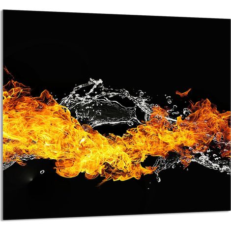 PANEL DE VIDRIO PARA COCINA 65x60 Fuego (1/5)