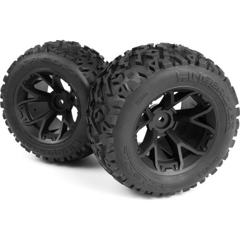 Mounted Linebacker Tire on MT Wheel (Black/2pcs)