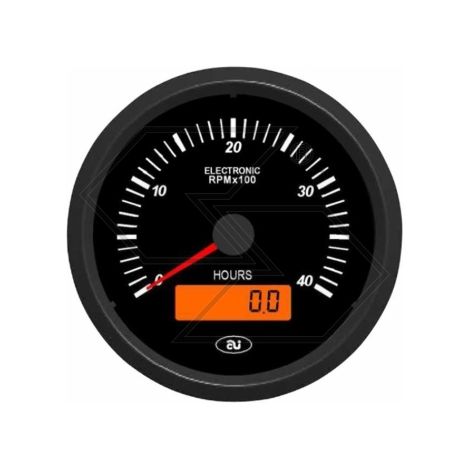 Contagiri con contaore 12/24 VOLT diametro 80 mm NEWGARDENSTORE