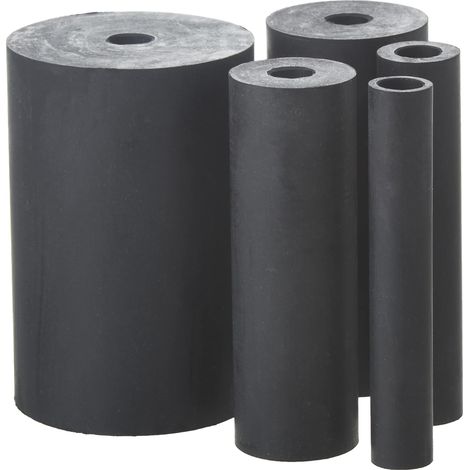 POWERTEC OS1000004 Levigatrice oscillante in gomma Set di 5 pezzi per trapano o trapano con 3/4", 1", 1-1/2", 2", 3" (1/2)
