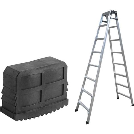 Linghhang – Embouts d'échelle en caoutchouc antidérapants – Lot de 4 pieds pour échelles en aluminium – Protection des sols – Installation facile