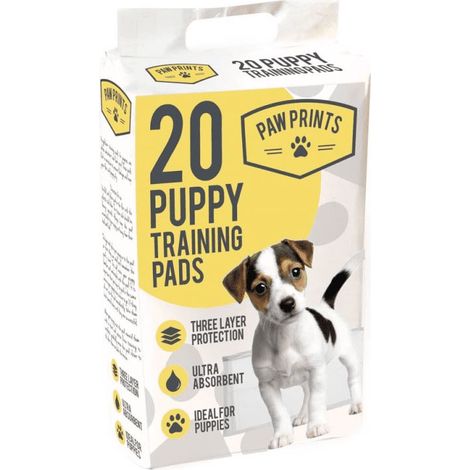 20x Puppy Dog Kitten Training Pads for Puppies Cats Pet Pee Mat Large Puppy House Train Piddle Wee Mats with Odour Control. Ultra Absorbent Anti Slip Pads House Training Puppy Pads (1/5)